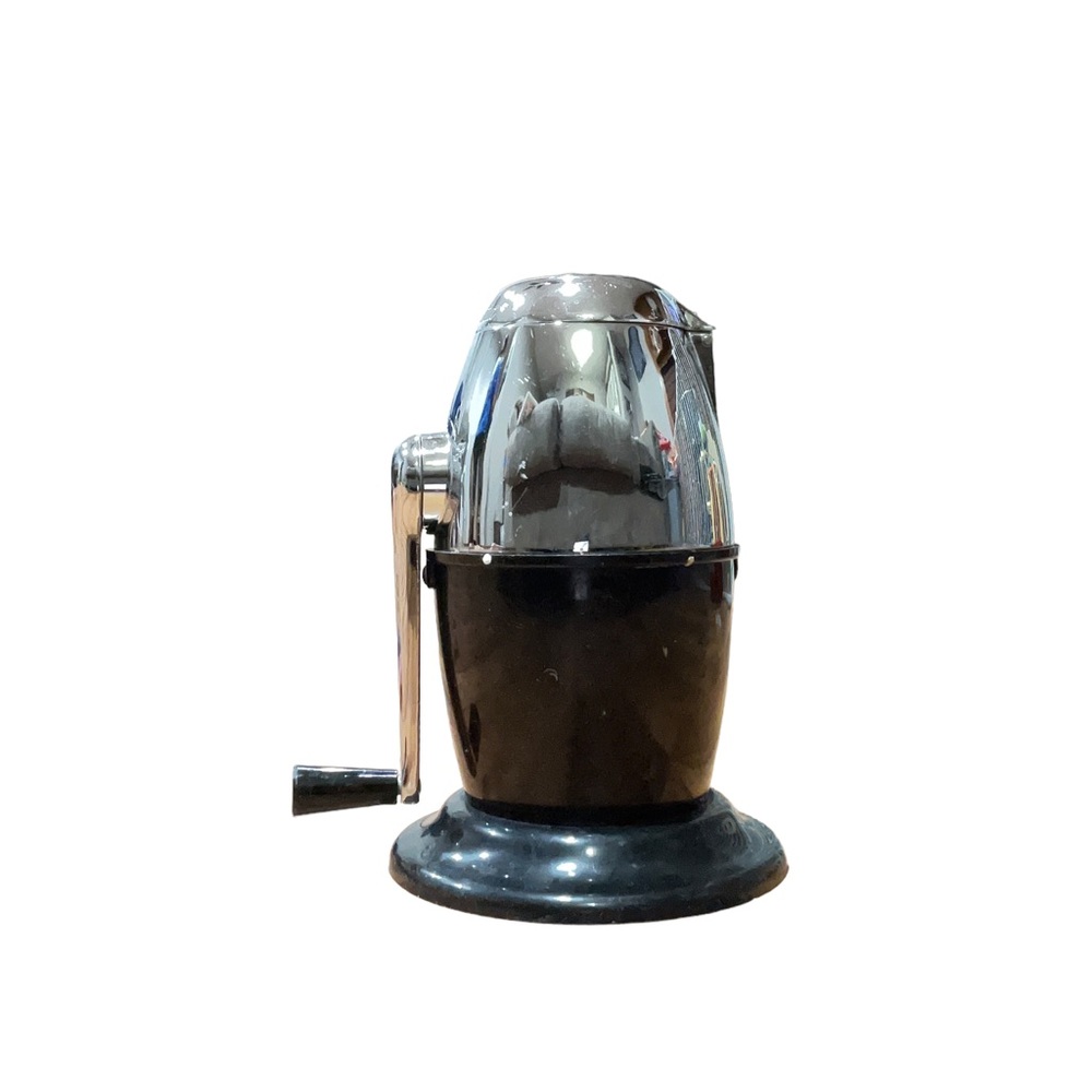 Manual Black and Chrome Coffee Grinder - Unbranded